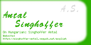 antal singhoffer business card